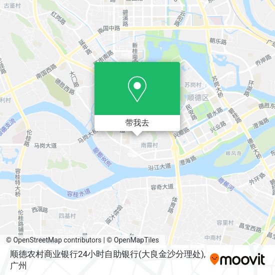 顺德农村商业银行24小时自助银行(大良金沙分理处)地图