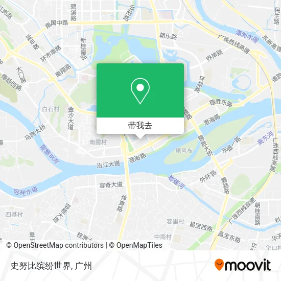 史努比缤纷世界地图