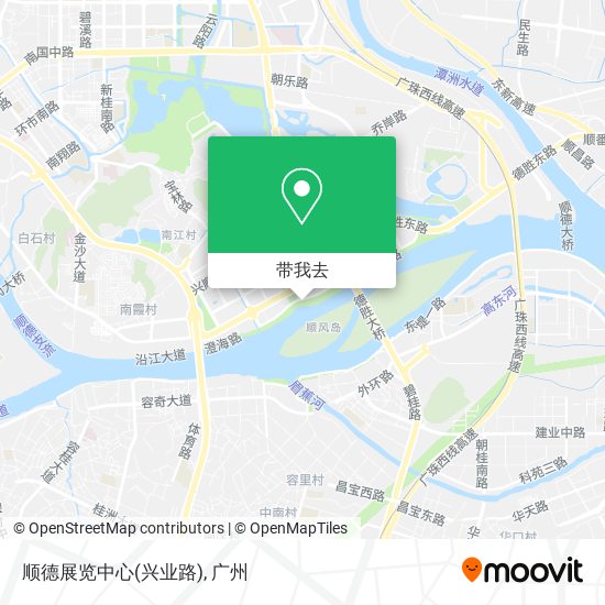 顺德展览中心(兴业路)地图
