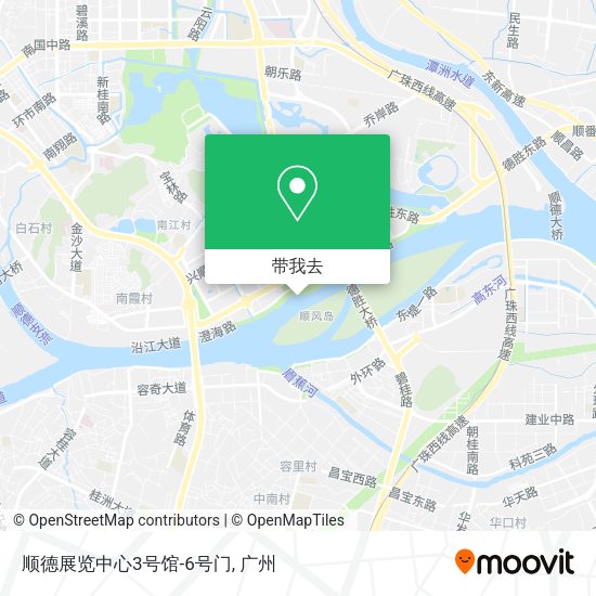 顺德展览中心3号馆-6号门地图