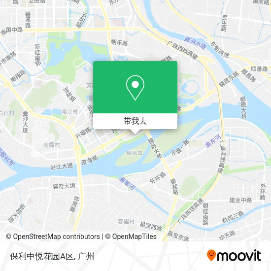 保利中悦花园A区地图
