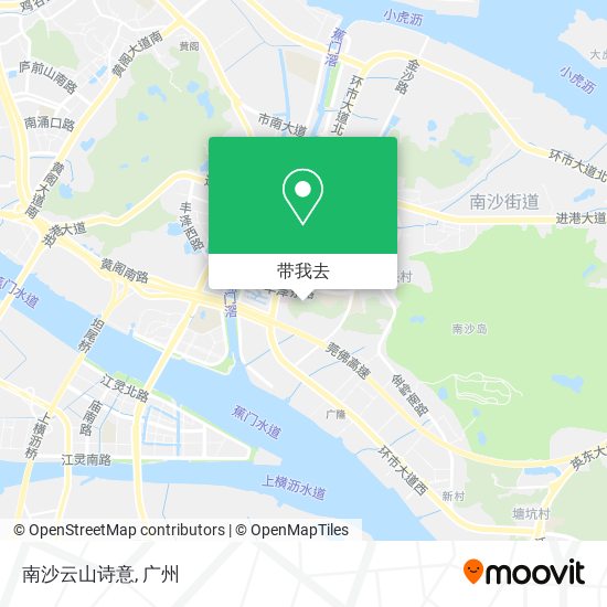 南沙云山诗意地图