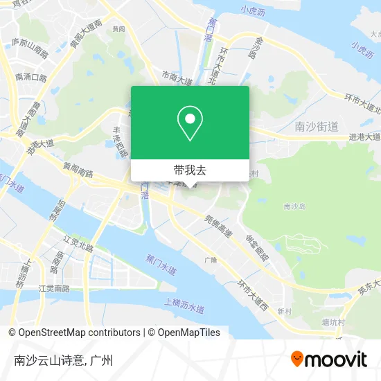 南沙云山诗意地图