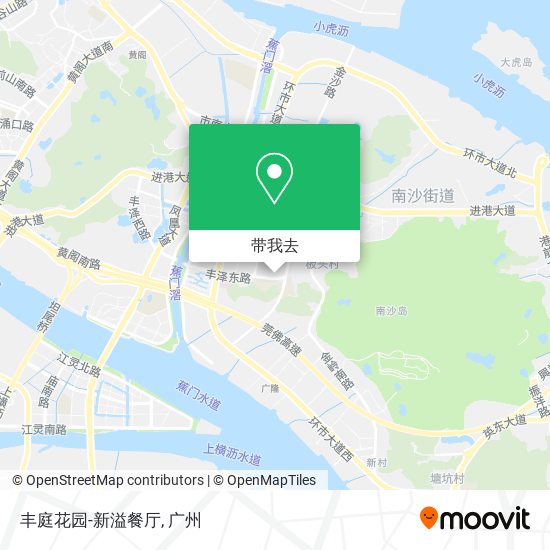 丰庭花园-新溢餐厅地图