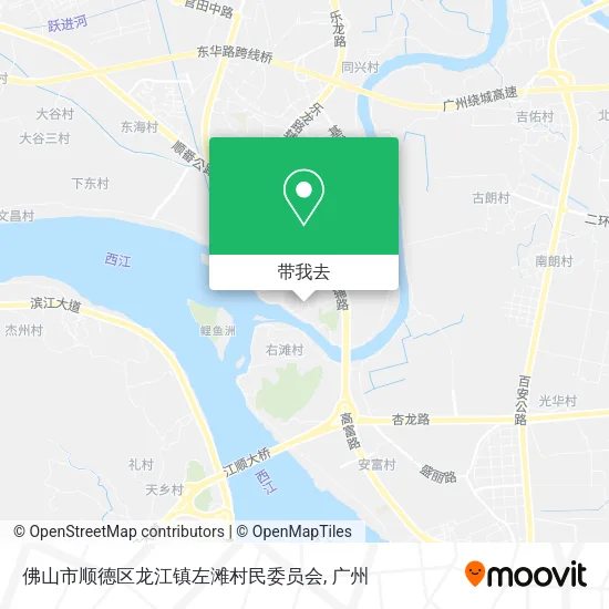 佛山市顺德区龙江镇左滩村民委员会地图