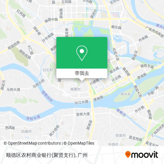 顺德区农村商业银行(聚贤支行)地图