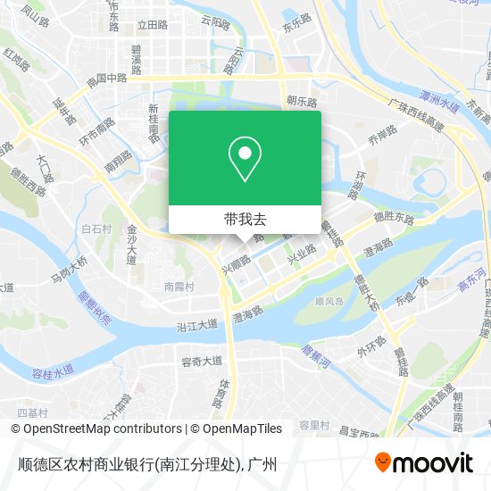 顺德区农村商业银行(南江分理处)地图