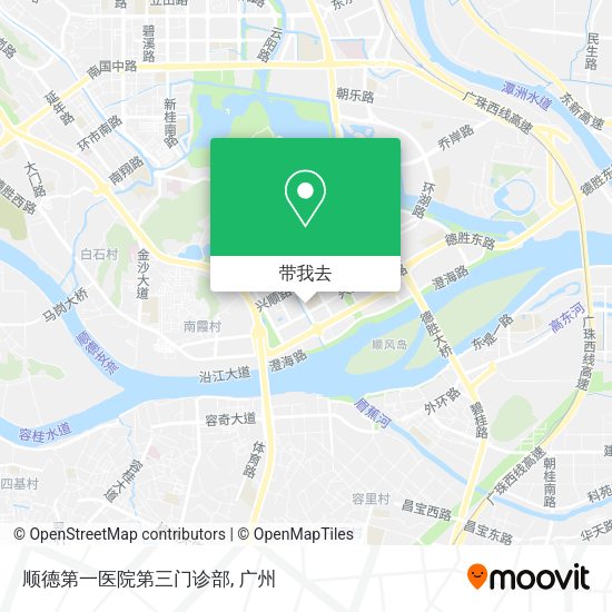 顺德第一医院第三门诊部地图