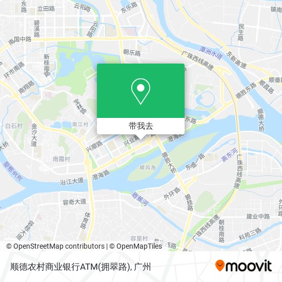 顺德农村商业银行ATM(拥翠路)地图