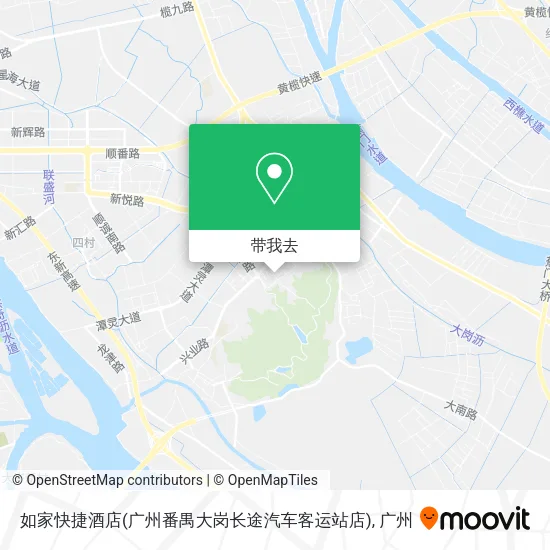 如家快捷酒店(广州番禺大岗长途汽车客运站店)地图