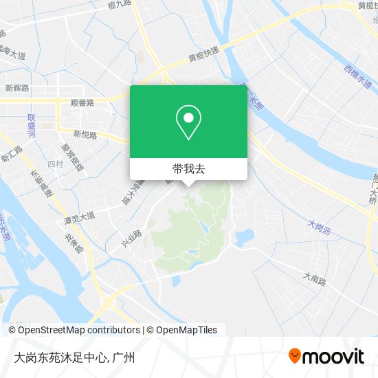 大岗东苑沐足中心地图