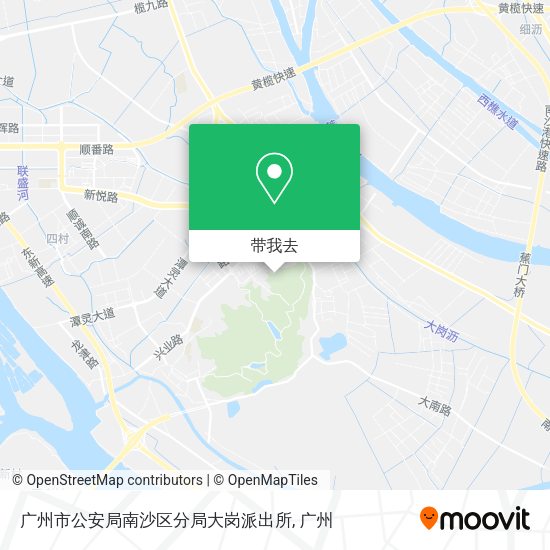 广州市公安局南沙区分局大岗派出所地图