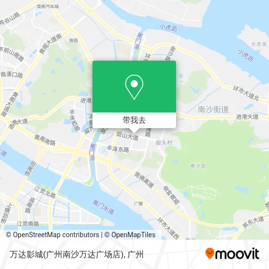 万达影城(广州南沙万达广场店)地图