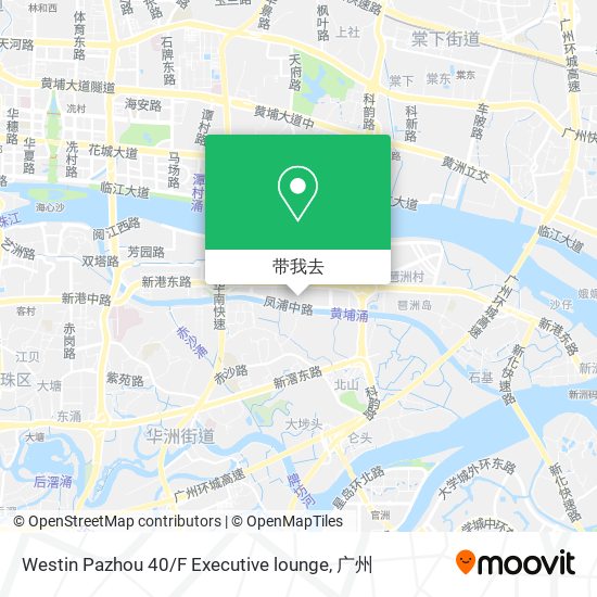 Westin Pazhou 40 / F Executive lounge地图