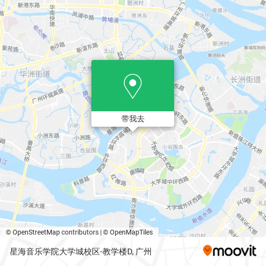 星海音乐学院大学城校区-教学楼D地图