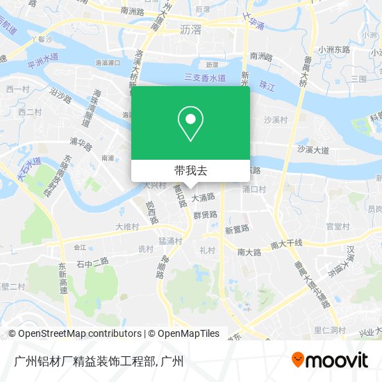 广州铝材厂精益装饰工程部地图