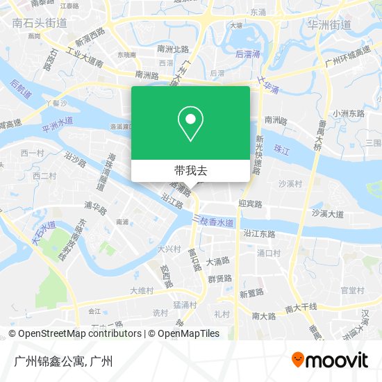 广州锦鑫公寓地图