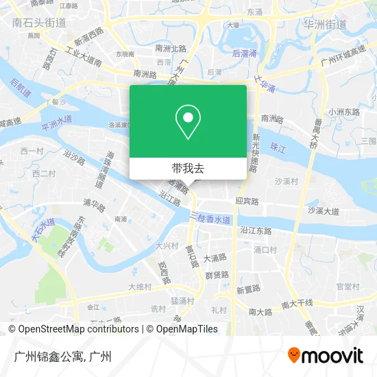 广州锦鑫公寓地图