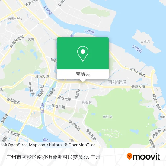 广州市南沙区南沙街金洲村民委员会地图