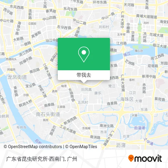 广东省昆虫研究所-西南门地图