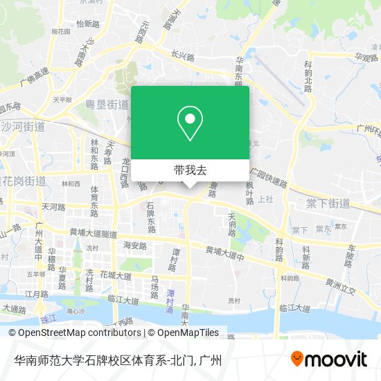 华南师范大学石牌校区体育系-北门地图