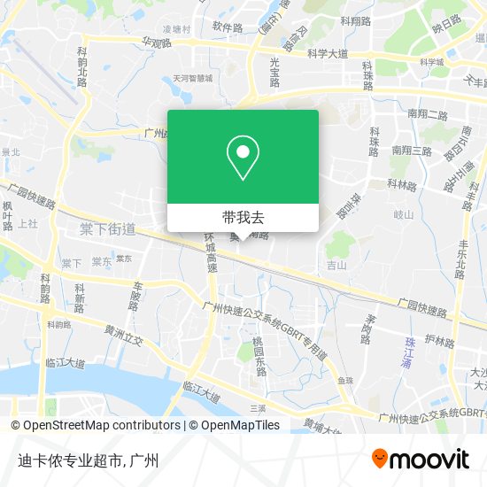 迪卡侬专业超市地图