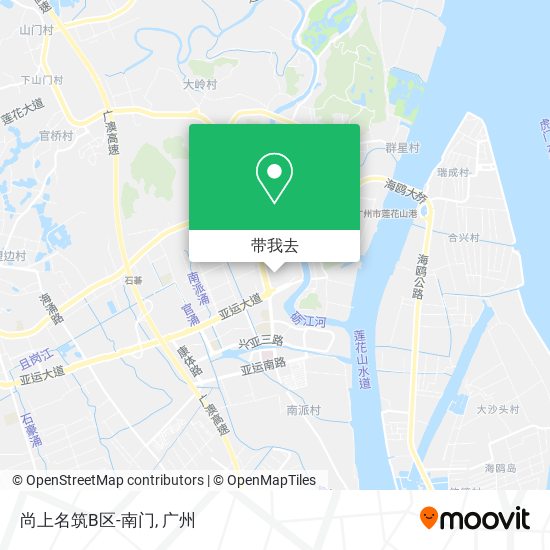 尚上名筑B区-南门地图