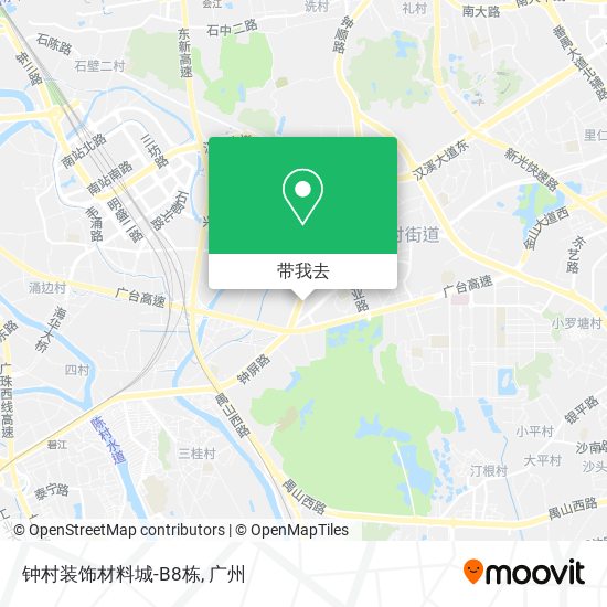 钟村装饰材料城-B8栋地图