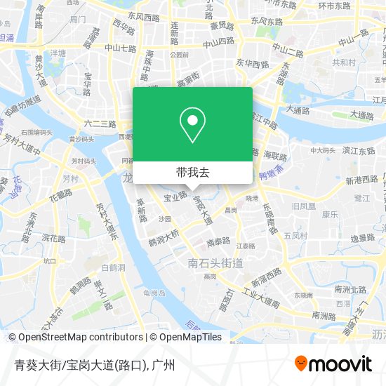 青葵大街/宝岗大道(路口)地图