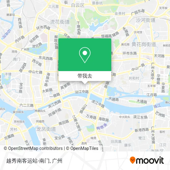 越秀南客运站-南门地图