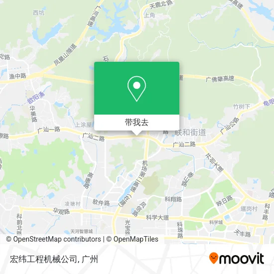 宏纬工程机械公司地图