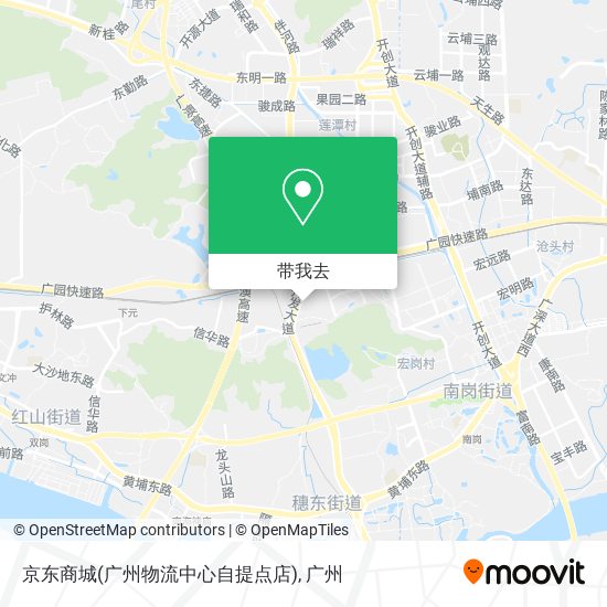 京东商城(广州物流中心自提点店)地图