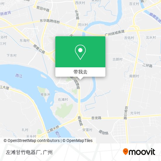 左滩甘竹电器厂地图