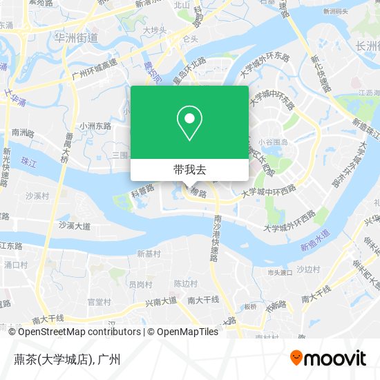 薡茶(大学城店)地图