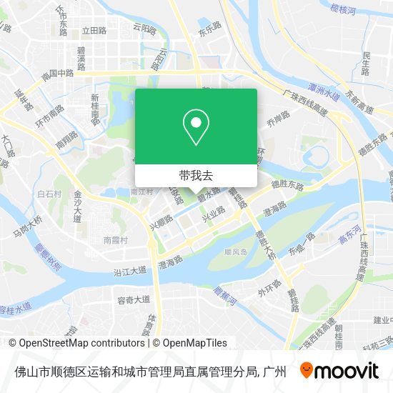佛山市顺德区运输和城市管理局直属管理分局地图