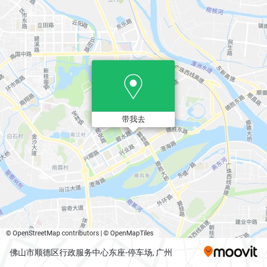 佛山市顺德区行政服务中心东座-停车场地图