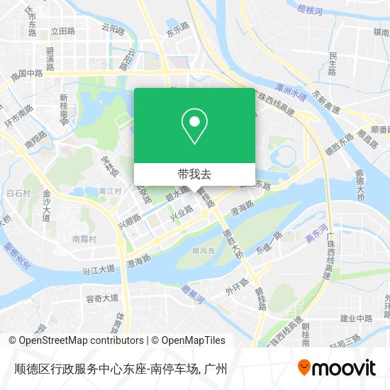 顺德区行政服务中心东座-南停车场地图