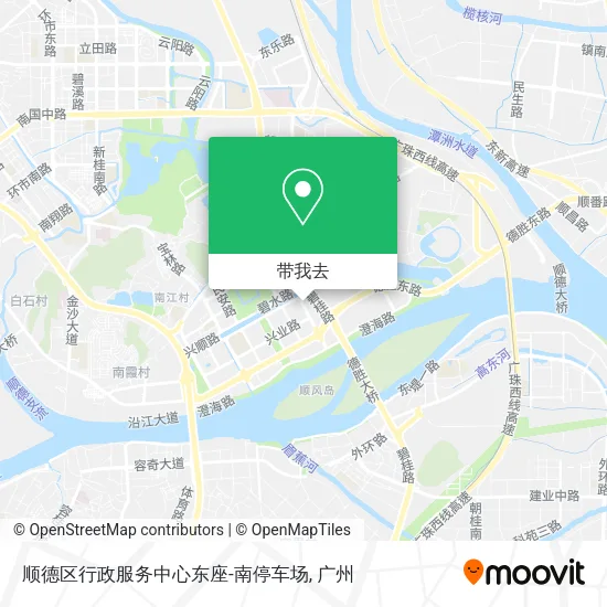 顺德区行政服务中心东座-南停车场地图
