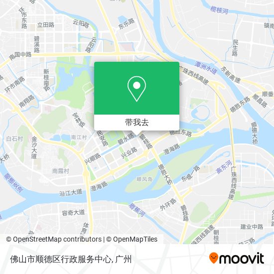 佛山市顺德区行政服务中心地图