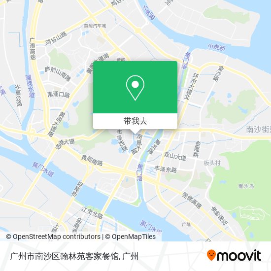广州市南沙区翰林苑客家餐馆地图