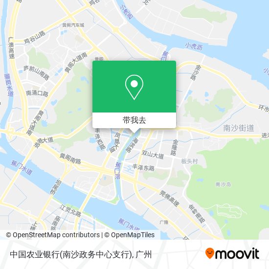中国农业银行(南沙政务中心支行)地图