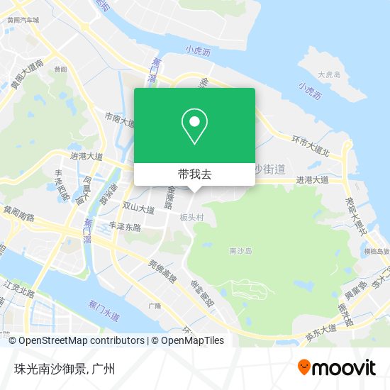 珠光南沙御景地图
