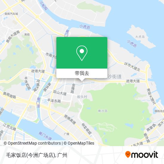 毛家饭店(今洲广场店)地图