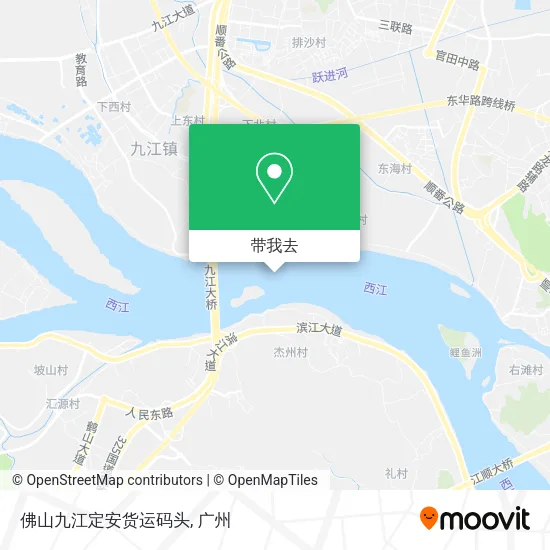 佛山九江定安货运码头地图