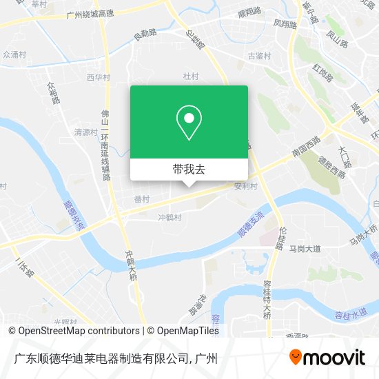 广东顺德华迪莱电器制造有限公司地图