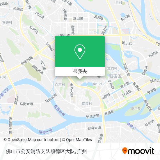 佛山市公安消防支队顺德区大队地图