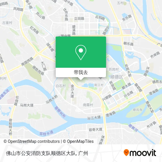 佛山市公安消防支队顺德区大队地图