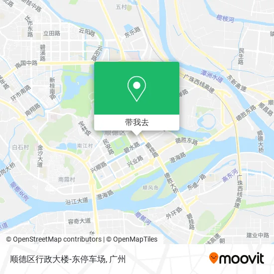 顺德区行政大楼-东停车场地图