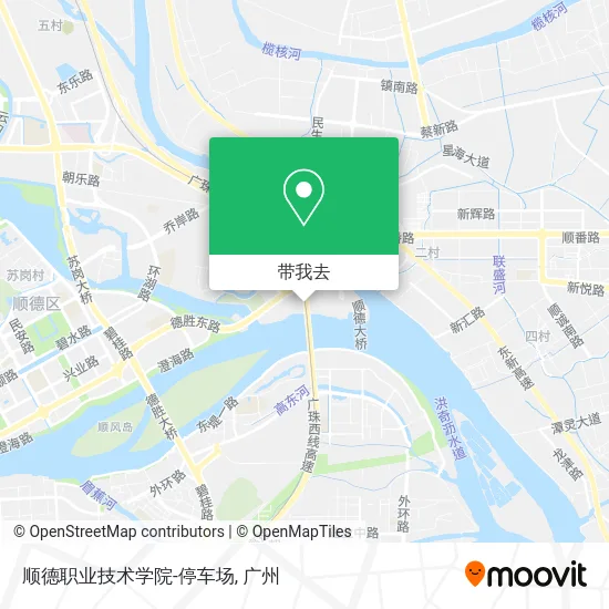 顺德职业技术学院-停车场地图