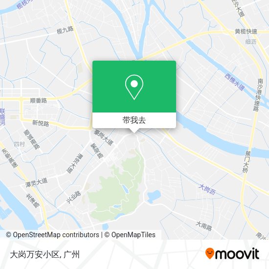 大岗万安小区地图